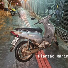 Fotos de Buraco em avenida provoca queda de motociclistas em Maringá; uma das vítimas foi socorrida com ferimentos graves