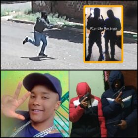 Fotos de Câmera registrou um dos jovens mortos em São Pedro do Ivaí, sofrendo tentativa de homicídio em Sarandi, no início do mês