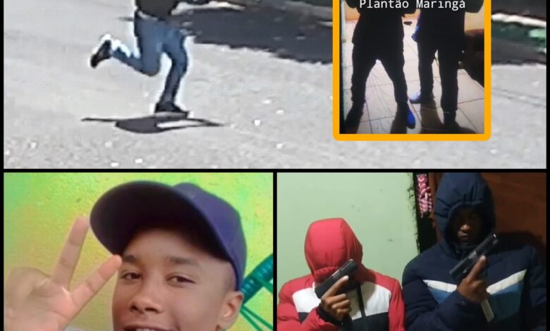Fotos de Câmera registrou um dos jovens mortos em São Pedro do Ivaí, sofrendo tentativa de homicídio em Sarandi, no início do mês