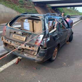 Fotos de Cinco pessoas ficaram feridas após grave acidente no Contorno Norte em Maringá