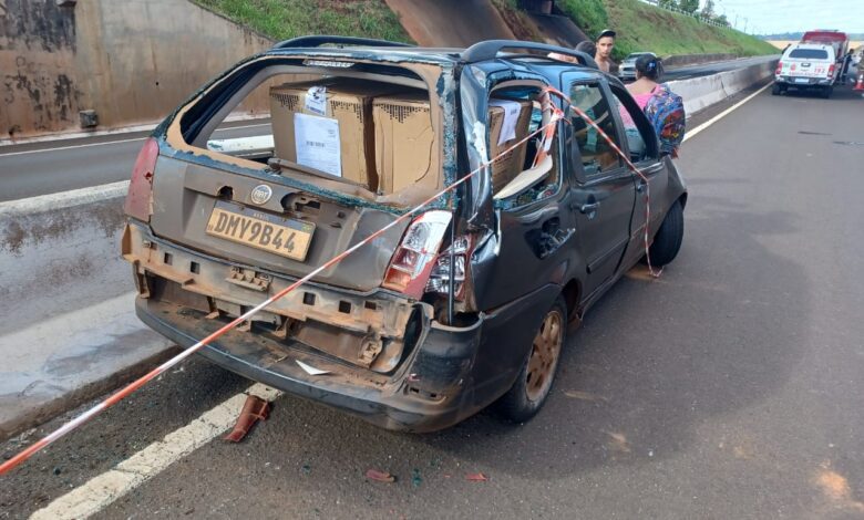 Fotos de Cinco pessoas ficaram feridas após grave acidente no Contorno Norte em Maringá