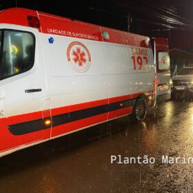 Fotos de Colisão envolvendo motos em Marialva mobilizou duas equipes médicas do Samu