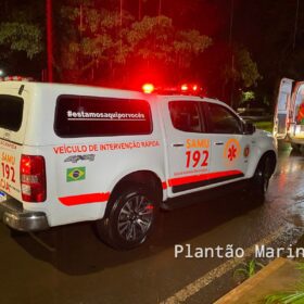 Fotos de Colisão envolvendo motos em Marialva mobilizou duas equipes médicas do Samu