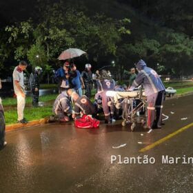 Fotos de Colisão envolvendo motos em Marialva mobilizou duas equipes médicas do Samu