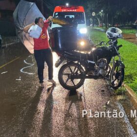 Fotos de Colisão envolvendo motos em Marialva mobilizou duas equipes médicas do Samu
