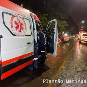 Fotos de Colisão envolvendo motos em Marialva mobilizou duas equipes médicas do Samu
