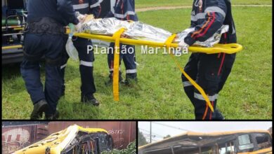 Fotos de Duas pessoas morreram e seis foram intubadas após colisão entre trem e ônibus em Jandaia do Sul