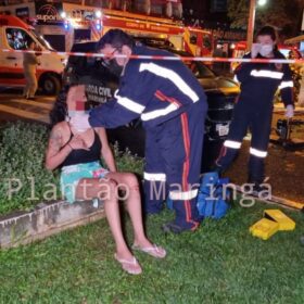 Fotos de Homem com drogas dentro do carro causa grave acidente durante fuga da GCM e deixa duas crianças feridas em Maringá