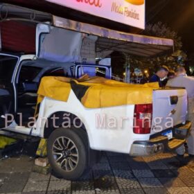 Fotos de Homem com drogas dentro do carro causa grave acidente durante fuga da GCM e deixa duas crianças feridas em Maringá