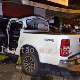 Fotos de Homem com drogas dentro do carro causa grave acidente durante fuga da GCM e deixa duas crianças feridas em Maringá