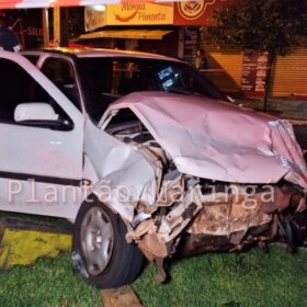 Fotos de Homem com drogas dentro do carro causa grave acidente durante fuga da GCM e deixa duas crianças feridas em Maringá