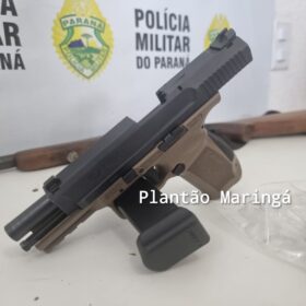 Fotos de Homem com três mandados de prisão em aberto e já condenado a 24 anos de cadeia é preso com drogas e armas em Maringá