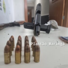 Homem com três mandados de prisão em aberto e já condenado a 24 anos de cadeia é preso com drogas e armas em Maringá Foto 1 Fotos de Homem com três mandados de prisão em aberto e já condenado a 24 anos de cadeia é preso com drogas e armas em Maringá