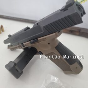 Fotos de Homem com três mandados de prisão em aberto e já condenado a 24 anos de cadeia é preso com drogas e armas em Maringá