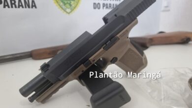 Fotos de Homem com três mandados de prisão em aberto e já condenado a 24 anos de cadeia é preso com drogas e armas em Maringá