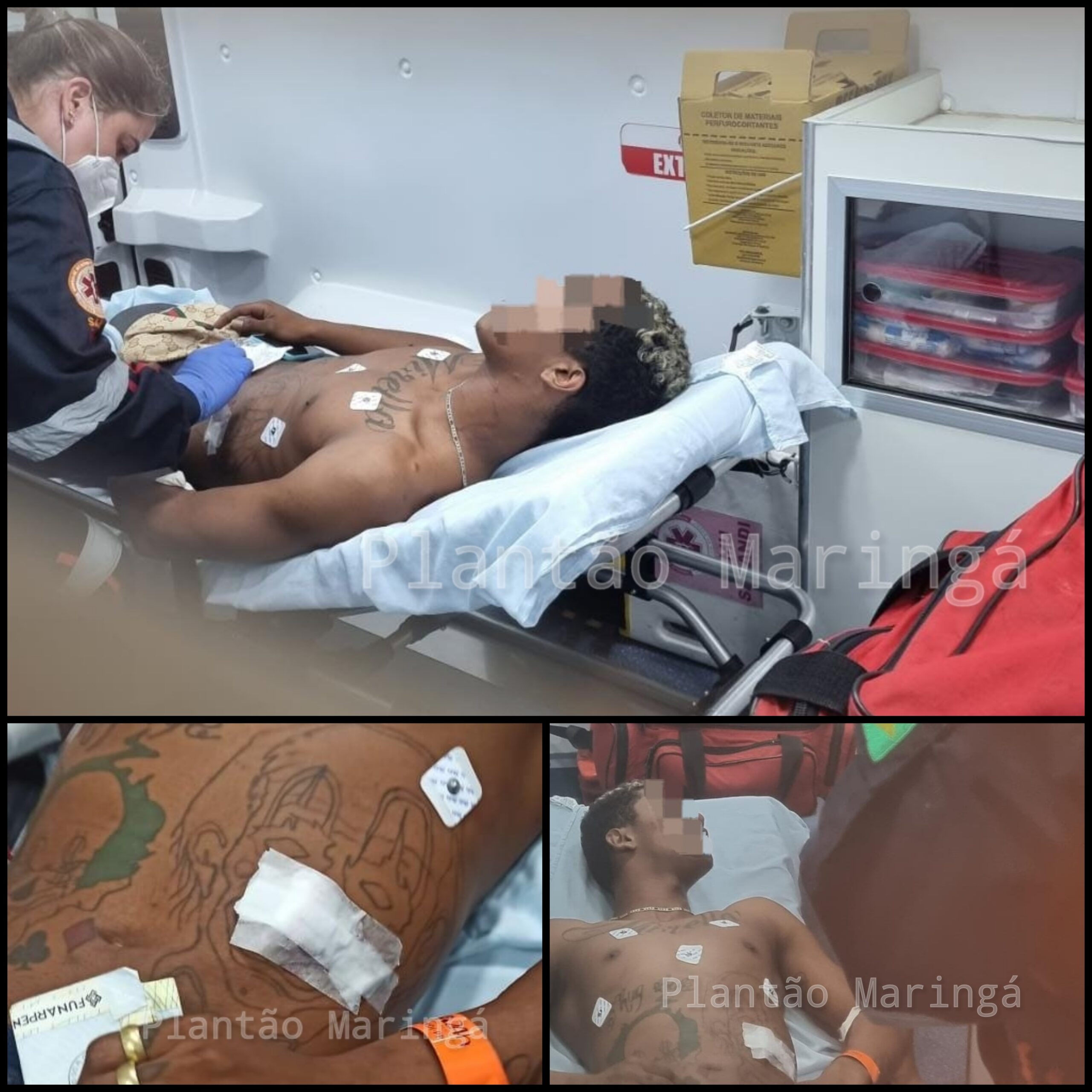 Fotos de Homem é esfaqueado ao tentar separar briga em Maringá