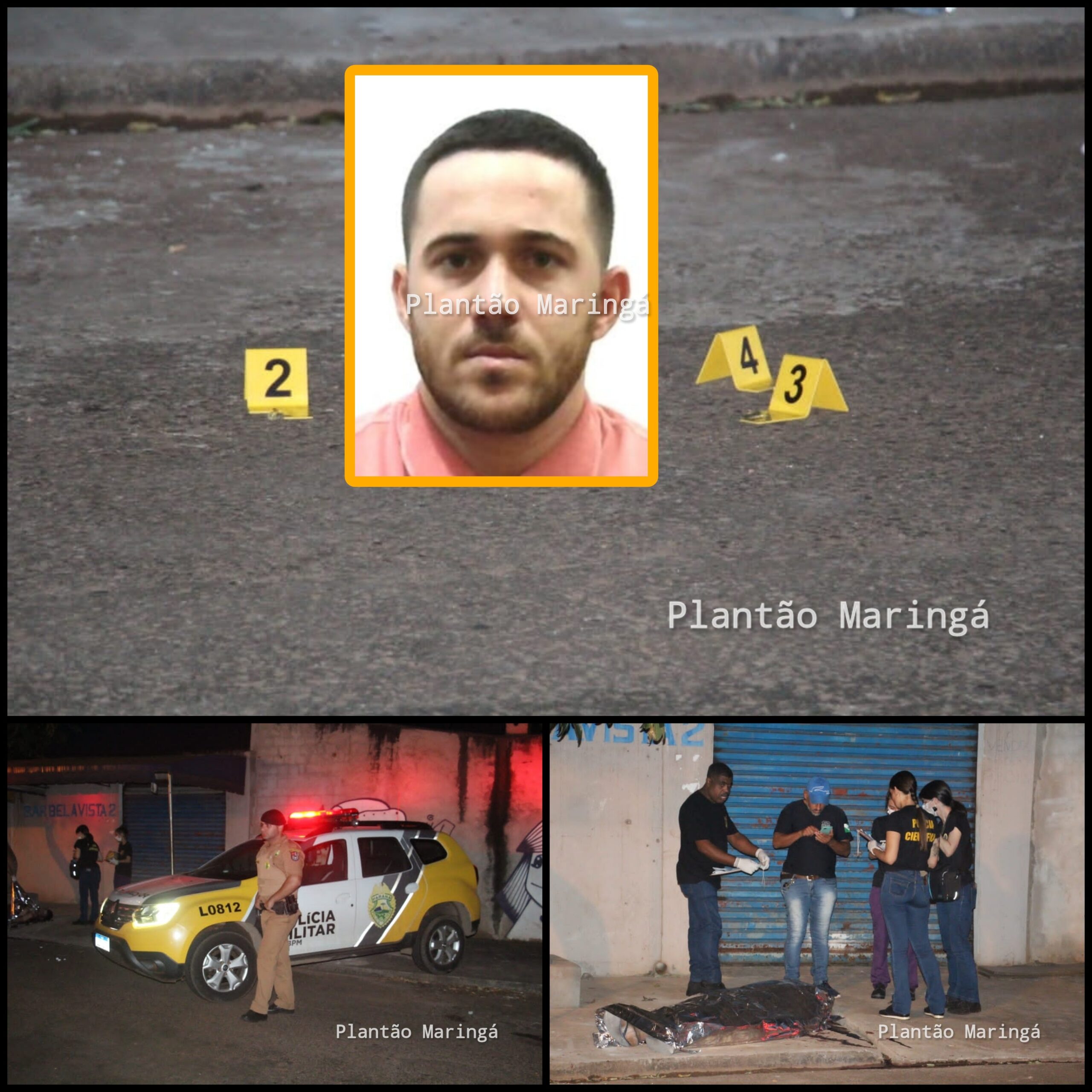 Fotos de Homem é executado com nove tiros em Sarandi 