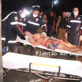 Homem é socorrido após ser esfaqueado em Maringá Foto 1 Fotos de Homem é socorrido após ser esfaqueado em Maringá