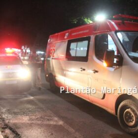 Fotos de Homem é socorrido após ser esfaqueado em Maringá
