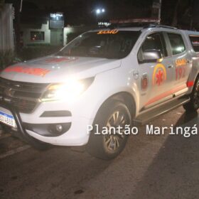 Fotos de Homem é socorrido após ser esfaqueado em Maringá