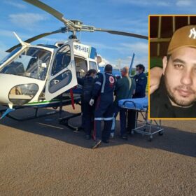 Homem é socorrido de helicóptero após ser atingido por 10 golpes de faca Foto 1 Fotos de Homem é socorrido de helicóptero após ser atingido por 10 golpes de faca