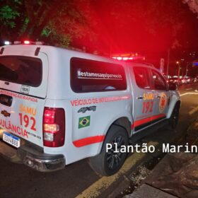 Fotos de Homem é socorrido em estado gravíssimo após ser esfaqueado em Maringá