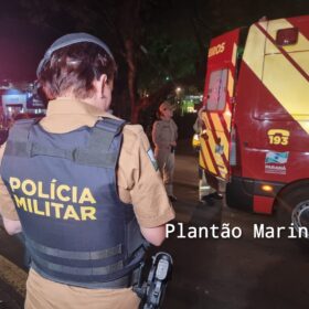 Fotos de Homem é socorrido em estado gravíssimo após ser esfaqueado em Maringá