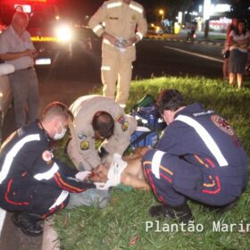 Fotos de Idoso de 71 anos é socorrido com ferimentos graves após ser atropelado em Maringá 