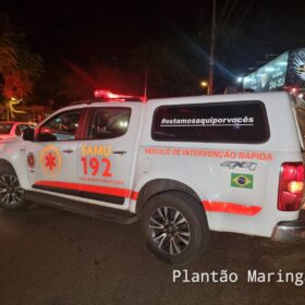 Fotos de Idoso de 71 anos é socorrido com ferimentos graves após ser atropelado em Maringá 