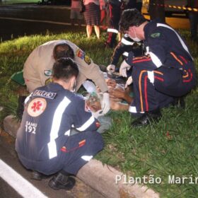 Fotos de Idoso de 71 anos é socorrido com ferimentos graves após ser atropelado em Maringá 