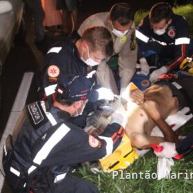 Fotos de Idoso de 71 anos é socorrido com ferimentos graves após ser atropelado em Maringá 