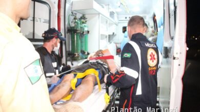 Fotos de Idoso de 71 anos é socorrido com ferimentos graves após ser atropelado em Maringá 