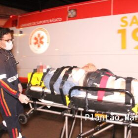 Fotos de Idoso de 86 anos é socorrido em estado grave ao ser atropelado em Maringá