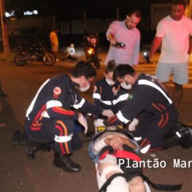 Fotos de Idoso de 86 anos é socorrido em estado grave ao ser atropelado em Maringá