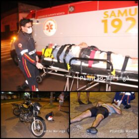 Fotos de Idoso de 86 anos é socorrido em estado grave ao ser atropelado em Maringá