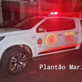 Fotos de Jovem é socorrido com ferimentos graves após ser esfaqueado em Maringá, e namorada aponta ex dela como suspeito