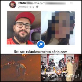 Fotos de Suspeito de esfaquear o atual namorado da ex-companheira em Maringá, se apresenta à polícia 