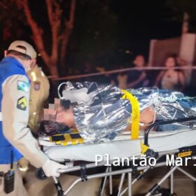 Fotos de Suspeito de esfaquear o atual namorado da ex-companheira em Maringá, se apresenta à polícia 