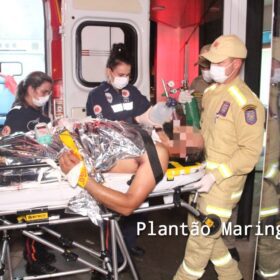 Fotos de Suspeito de esfaquear o atual namorado da ex-companheira em Maringá, se apresenta à polícia 