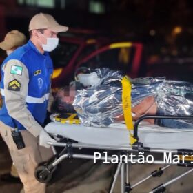 Fotos de Suspeito de esfaquear o atual namorado da ex-companheira em Maringá, se apresenta à polícia 