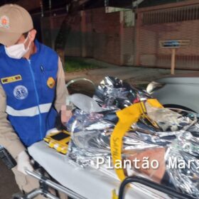 Fotos de Suspeito de esfaquear o atual namorado da ex-companheira em Maringá, se apresenta à polícia 