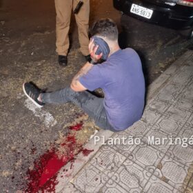 Fotos de Motoboy é baleado no rosto e tem moto roubada em Maringá 