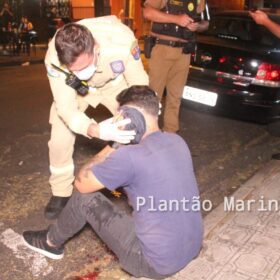 Fotos de Motoboy é baleado no rosto e tem moto roubada em Maringá 