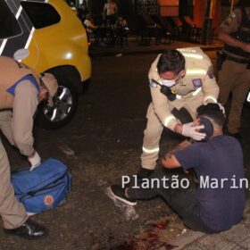 Fotos de Motoboy é baleado no rosto e tem moto roubada em Maringá 