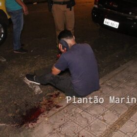 Fotos de Motoboy é baleado no rosto e tem moto roubada em Maringá 
