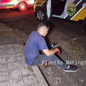 Fotos de Motoboy é baleado no rosto e tem moto roubada em Maringá 