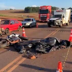 Fotos de Motociclista morre após bater em colheitadeira na BR-369 