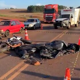 Fotos de Motociclista morre após bater em colheitadeira na BR-369 