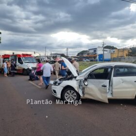 Fotos de Câmera registra acidente que deixou jovem com ferimentos graves em Maringá