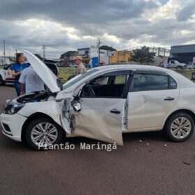 Fotos de Câmera registra acidente que deixou jovem com ferimentos graves em Maringá